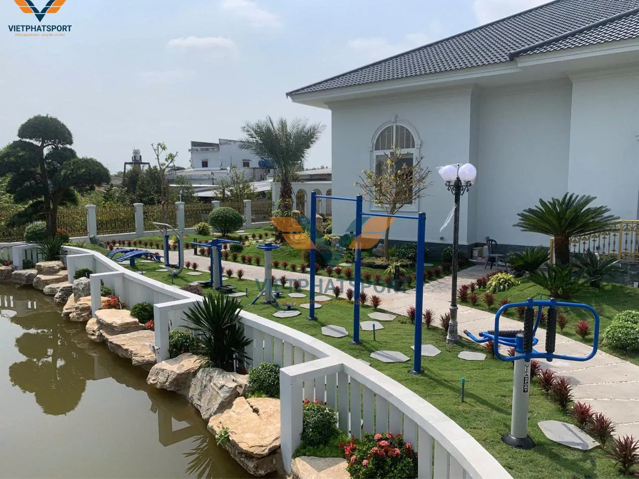 Biệt thự sân vườn Phú Quốc nổi bật với Dụng cụ thể thao ngoài trời