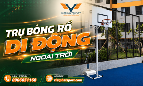 Trụ Bóng Rổ Di Động Ngoài Trời 