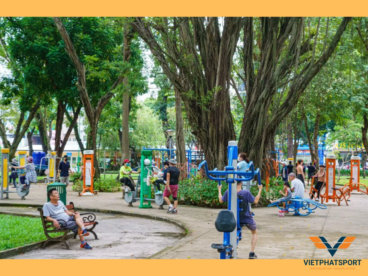 Công viên Lê Văn Tám đầu tư thêm thiết bị thể thao ngoài trời