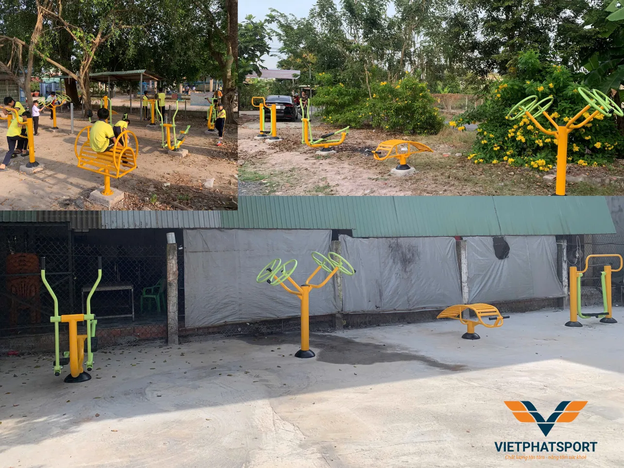 45 Máy tập công viên về với xã Tân Thành, Tây Ninh