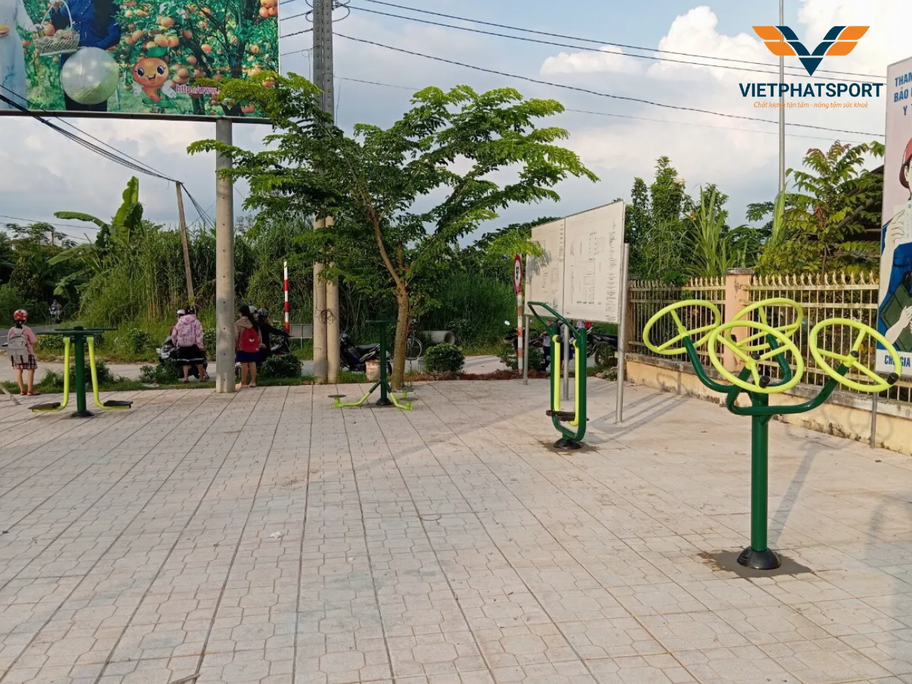 Hoàn thành lắp đặt dự án dụng cụ thể thao ngoài trời tại Xã Phong Hòa - tỉnh Đồng Tháp