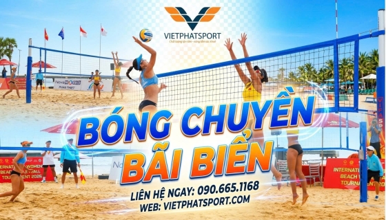 Lắp Đặt Trụ Bóng Chuyền Bãi Biển 