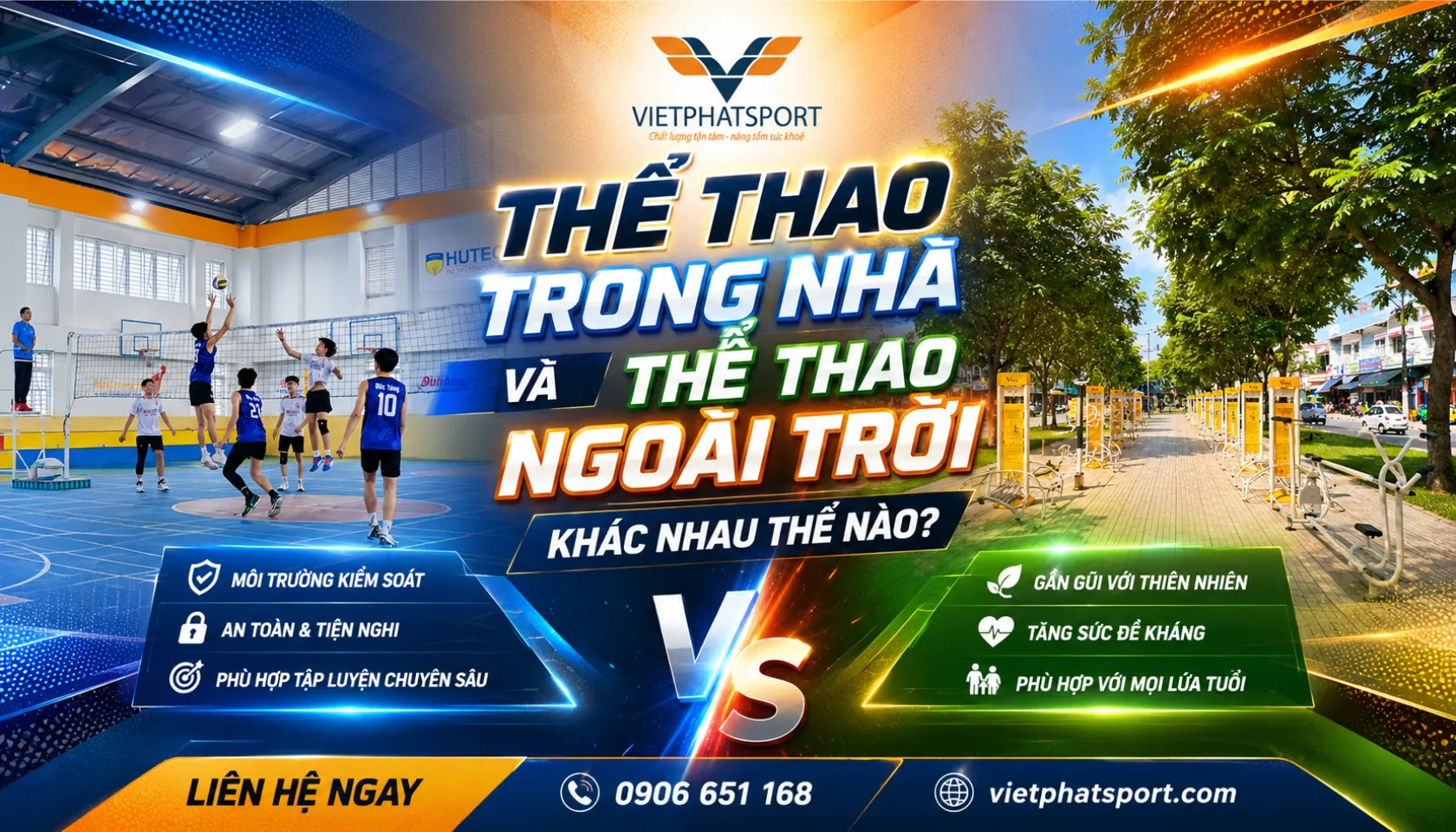 Thể Thao Trong Nhà Và Thể Thao Ngoài Trời Khác Nhau Thế Nào?
