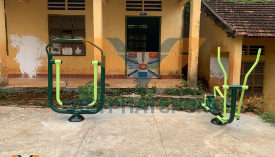 5 Thôn của Xã Phước Tân, huyện Phú riềng, Tỉnh Bình Phước trang bị cho bà con máy tập thể thao ngoài trời