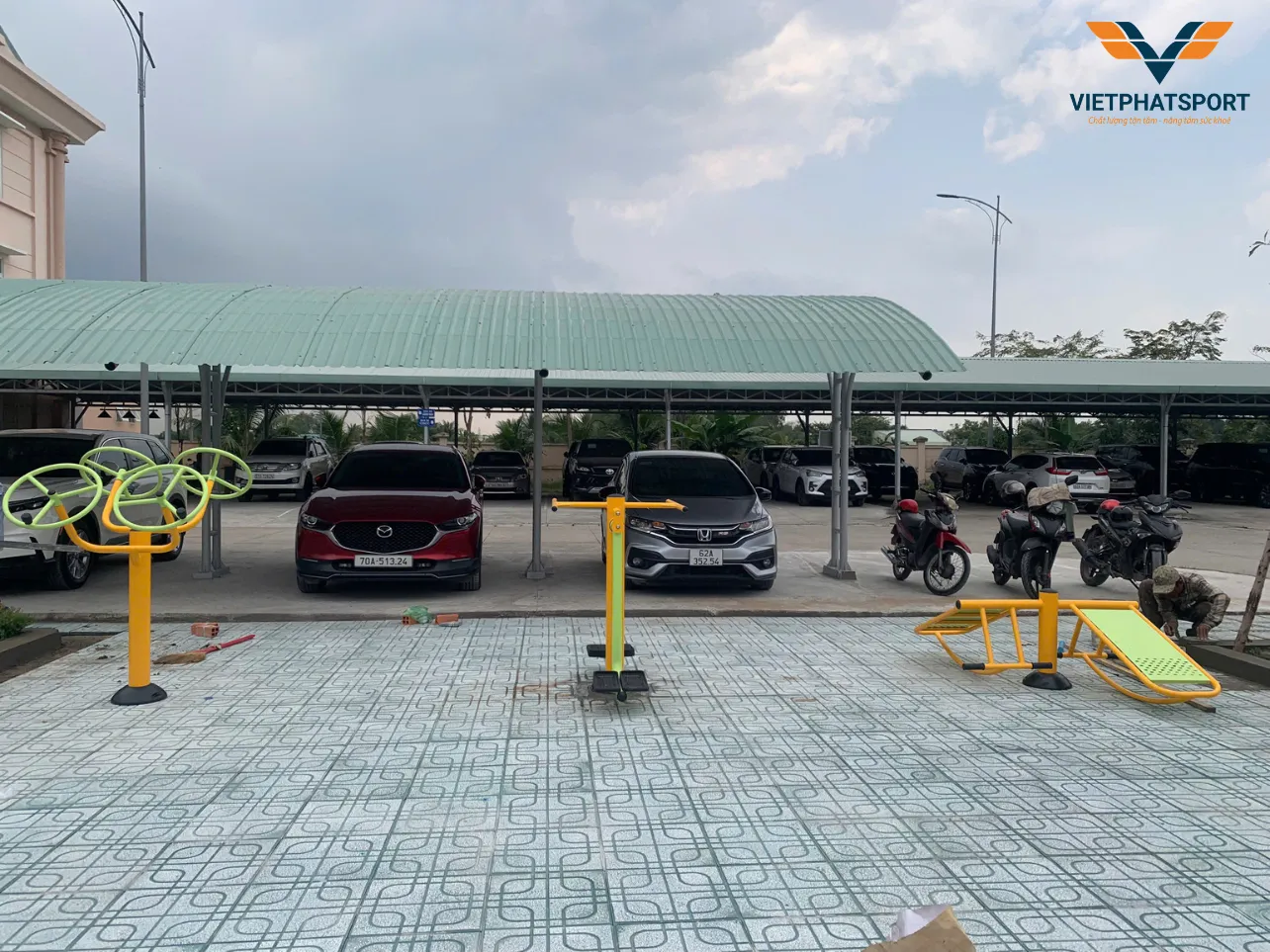 Tòa án Long An lắp đặt dụng cụ thể thao ngoài trời Việt Phát Sport