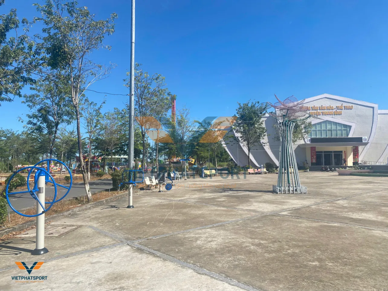 Đưa vào sử dụng trang thiết bị thể thao ngoài trời tại Trung tâm văn hóa thể thao và truyền thanh Huyện Thanh Bình