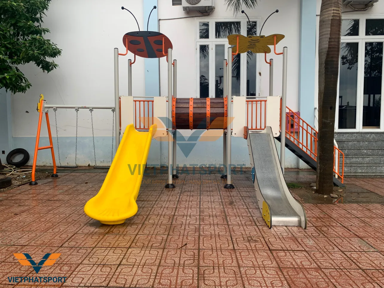 Trường Hồng Bàng, Đồng Nai - trang bị cụm vận động liên hoàn để học sinh có thêm sân chơi sau những giờ học căng thẳng