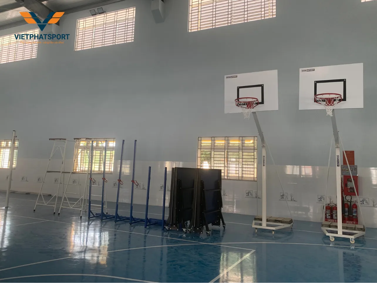 Trường THPT Thanh Tuyền, Bình Dương mua sắm thiết bị thể thao cho nhà thi đấu đa năng