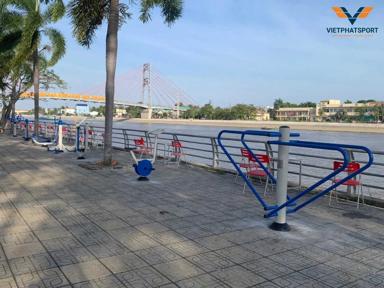 TT Chợ Gạo, Tiền Giang Đạt Chuẩn Nông Thôn Mới Nâng Cao Với Máy Tập Ngoài Trời