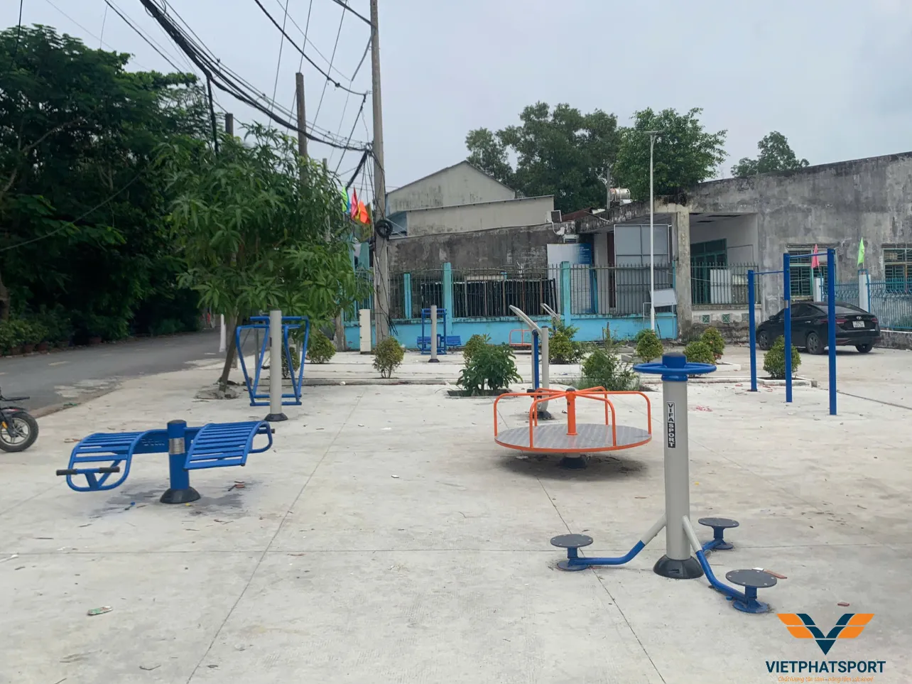 Xã Bình Lợi, TP.HCM lắp đặt 42 máy tập thể dục ngoài trời
